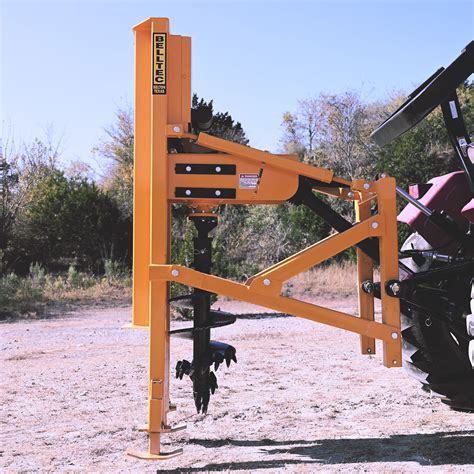 belltec post hole digger for skid steer|tractor mount post hole digger.